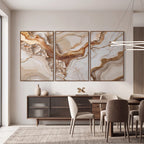 Quadro Decorativo Veios de Âmbar
