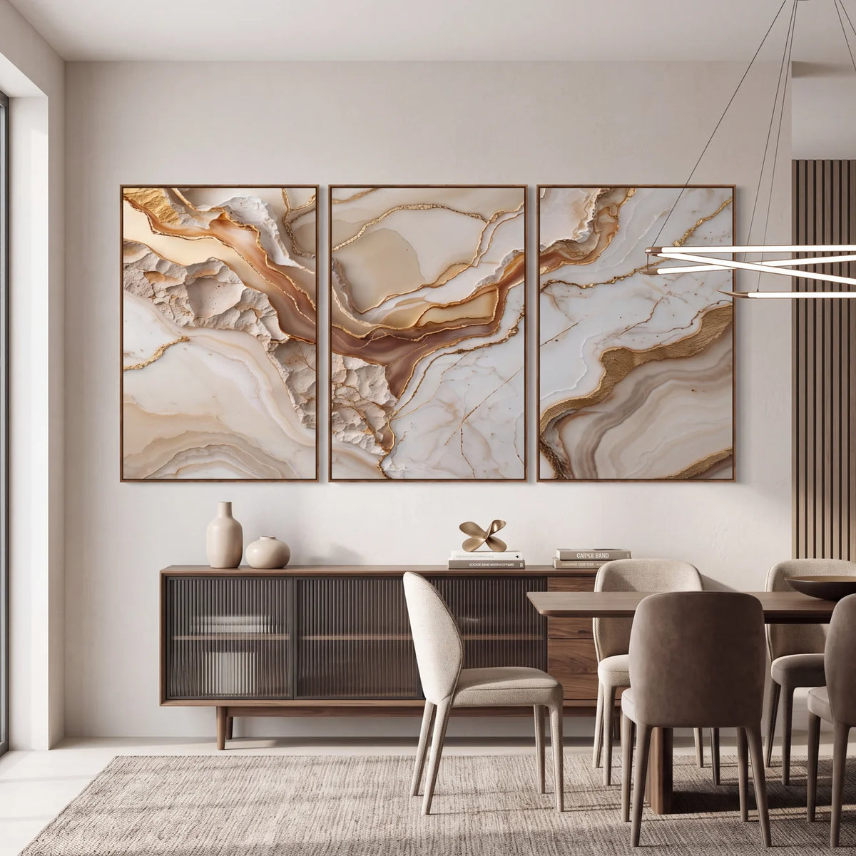 Quadro Decorativo Veios de Âmbar