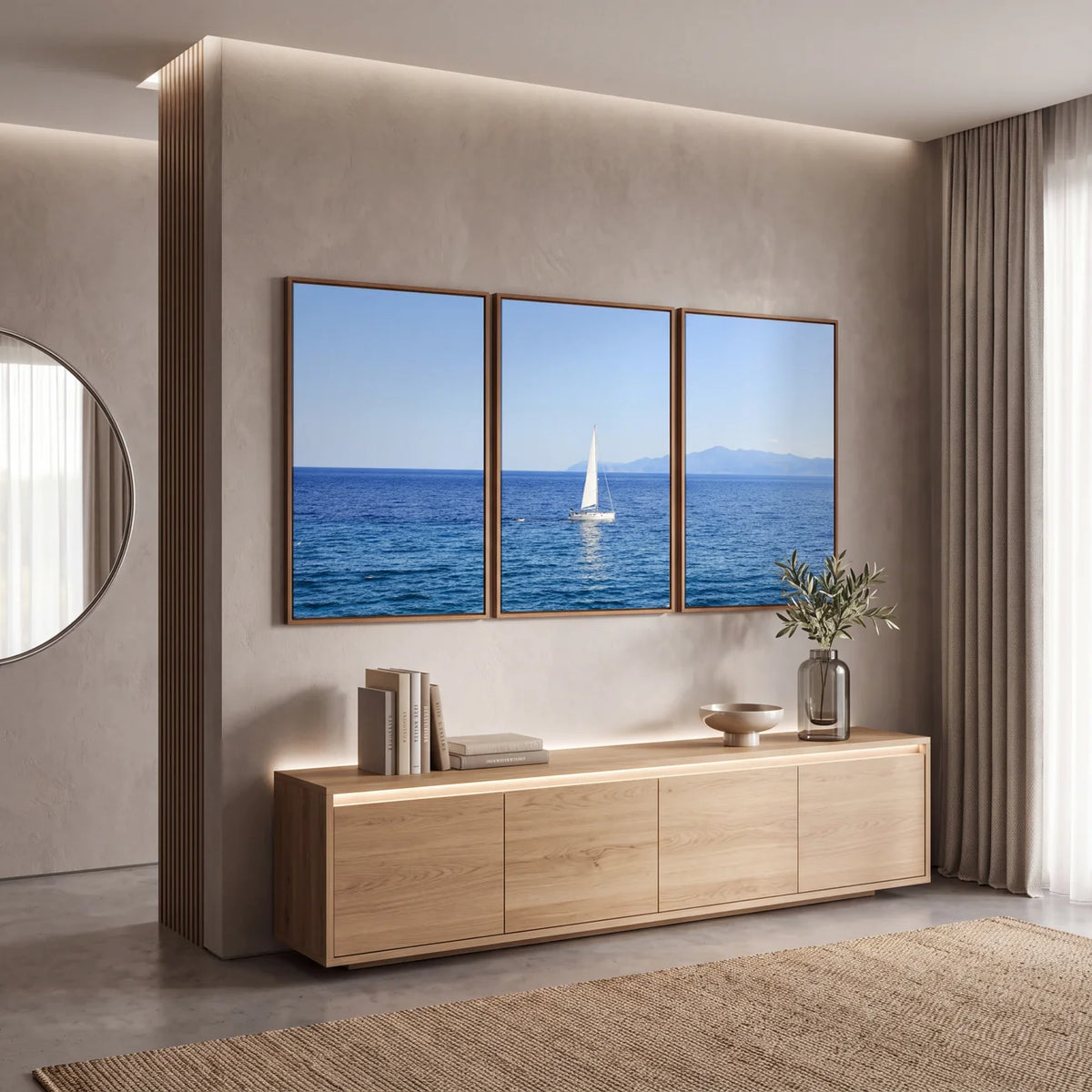 Quadro Decorativo Vela no Horizonte