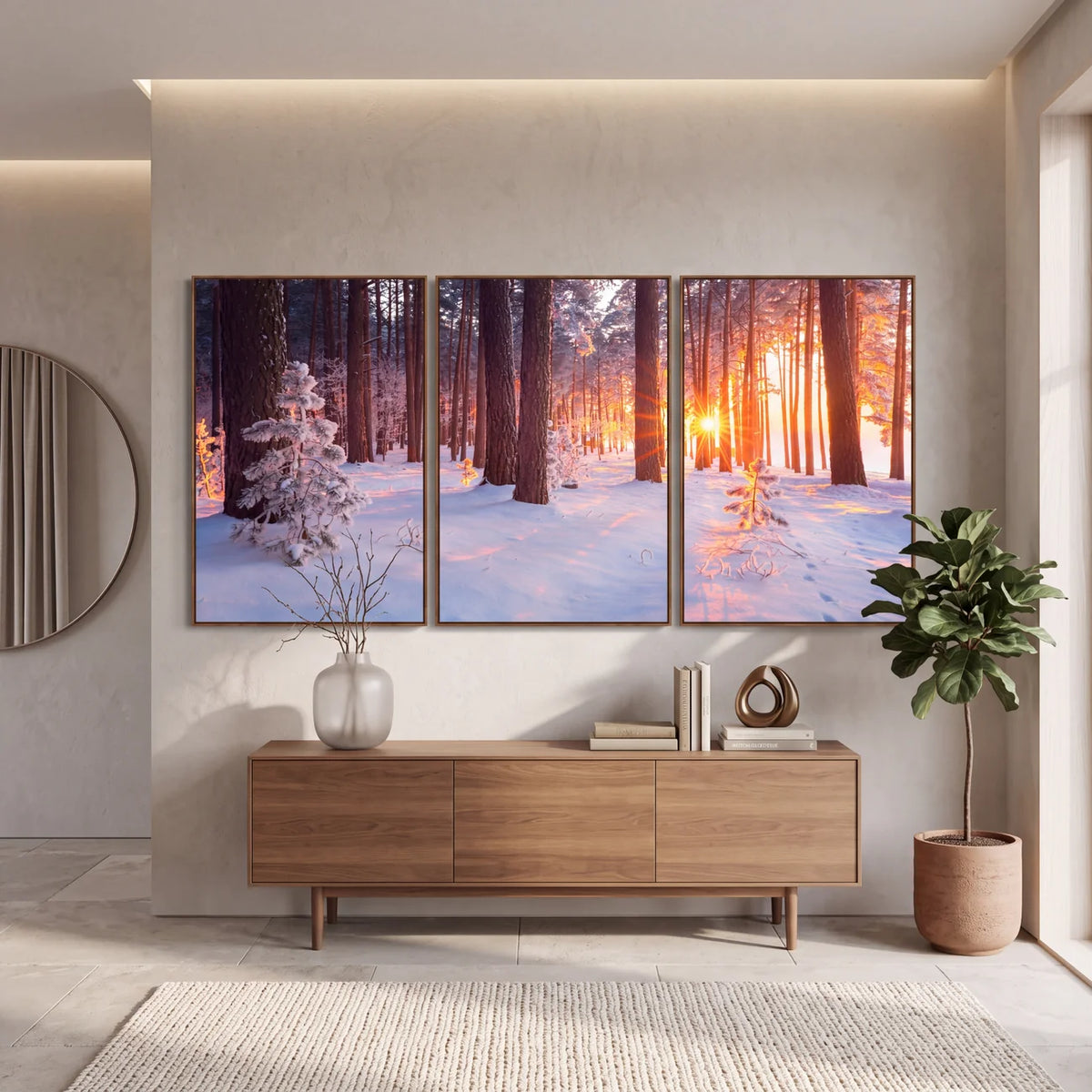 Quadro Decorativo Bosque de Inverno