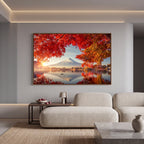 Quadro Decorativo Lago de Outono