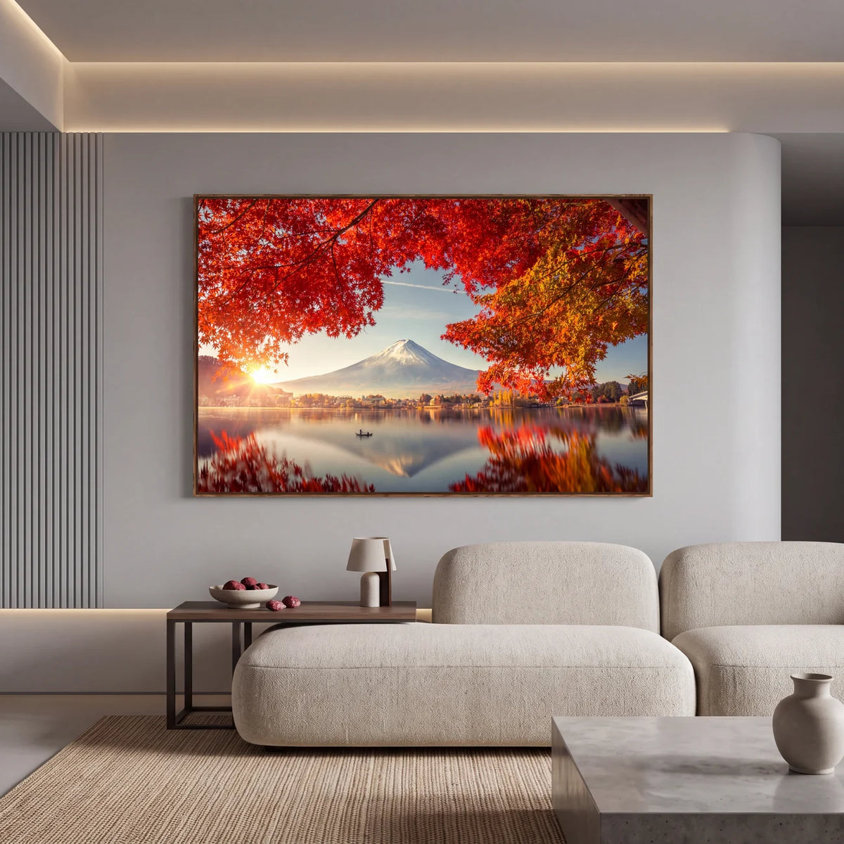 Quadro Decorativo Lago de Outono