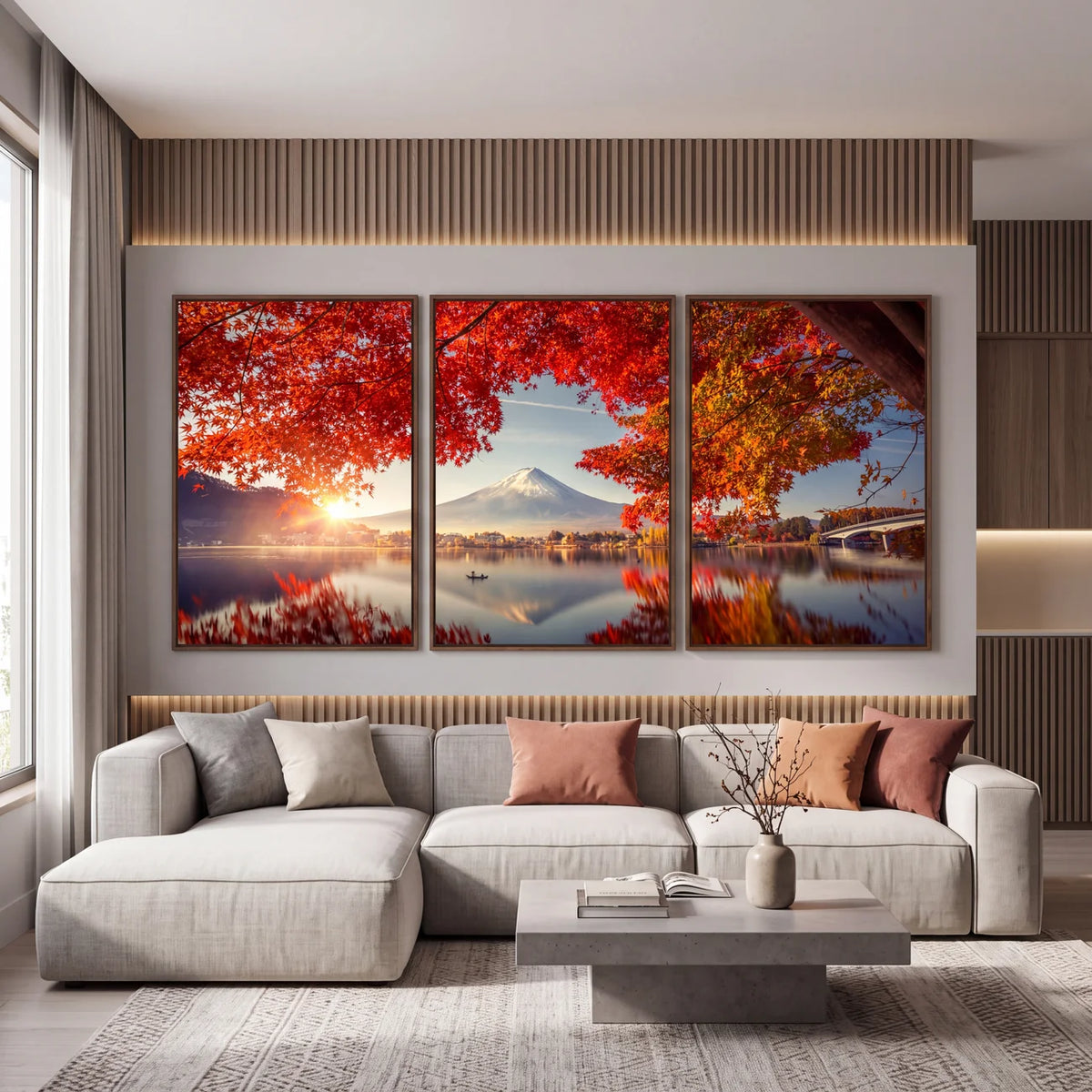 Quadro Decorativo Lago de Outono