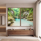 Quadro Decorativo Cânion Esmeralda