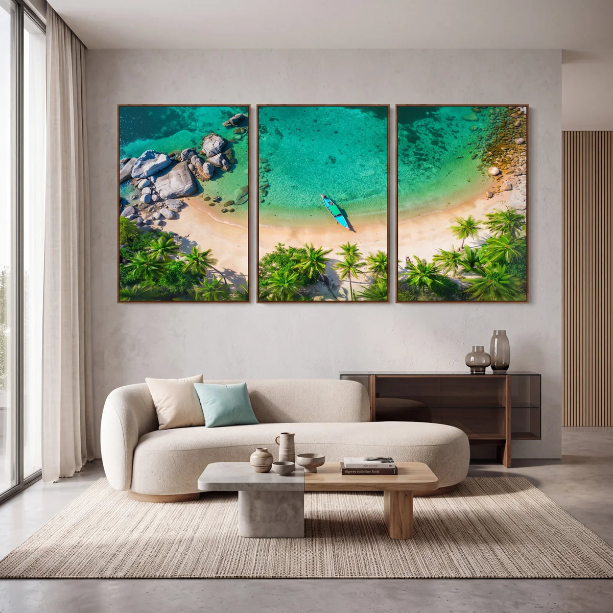 Quadro Decorativo Paraíso Turquesa