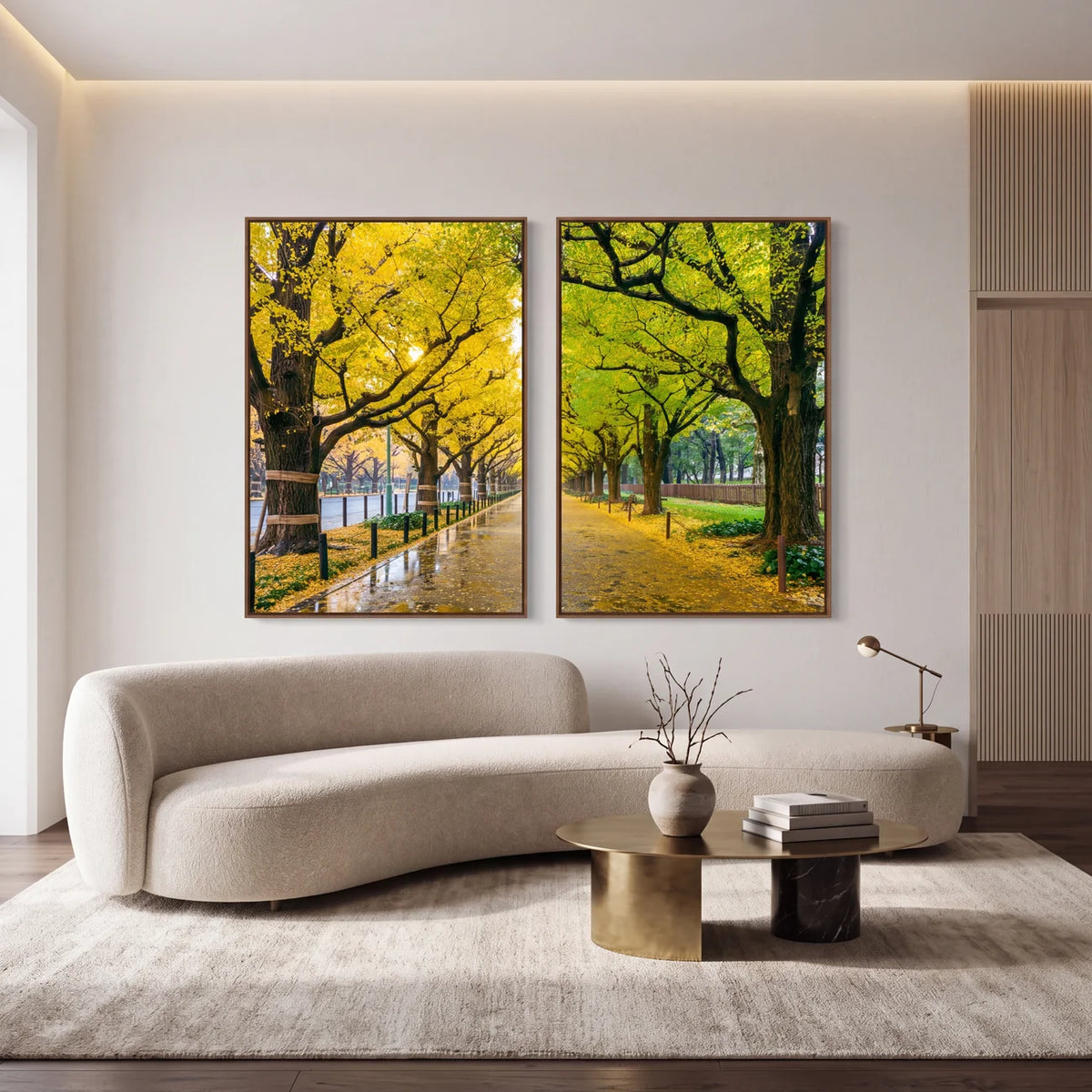 Quadro Decorativo Caminho Dourado