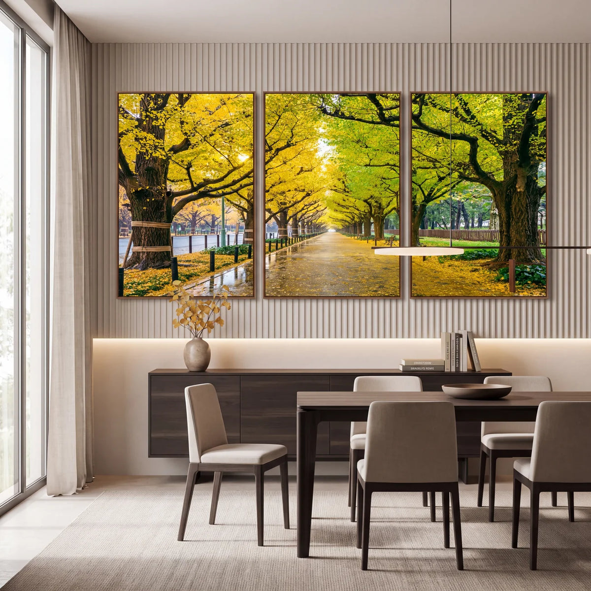 Quadro Decorativo Caminho Dourado