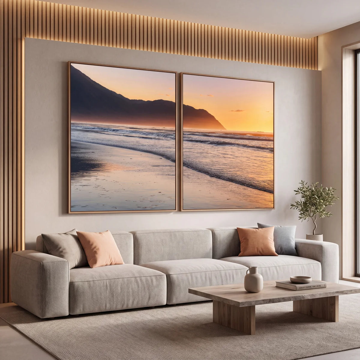 Quadro Decorativo Pôr do Sol Sereno