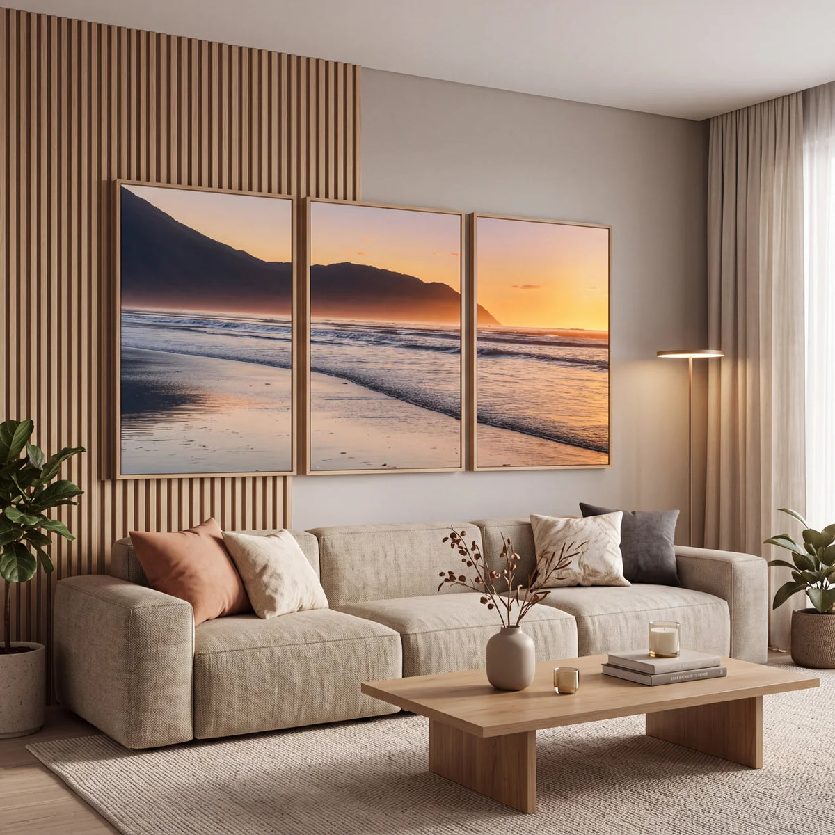 Quadro Decorativo Pôr do Sol Sereno
