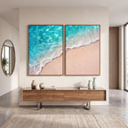 Quadro Decorativo Onda Turquesa