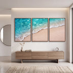 Quadro Decorativo Onda Turquesa