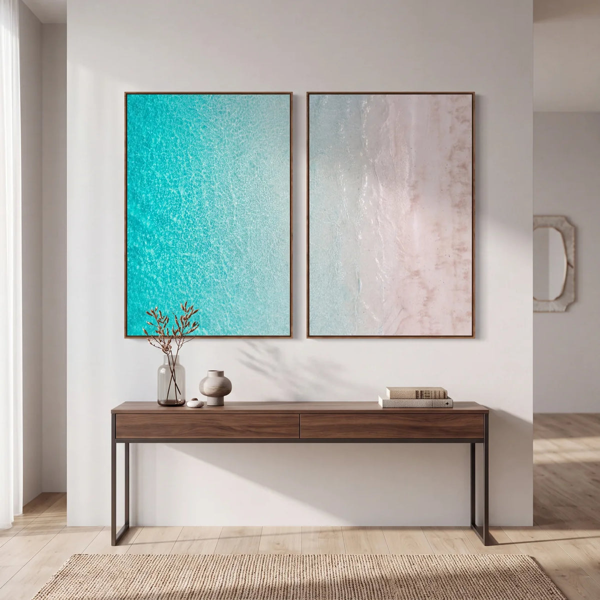 Quadro Decorativo Encontro Turquesa