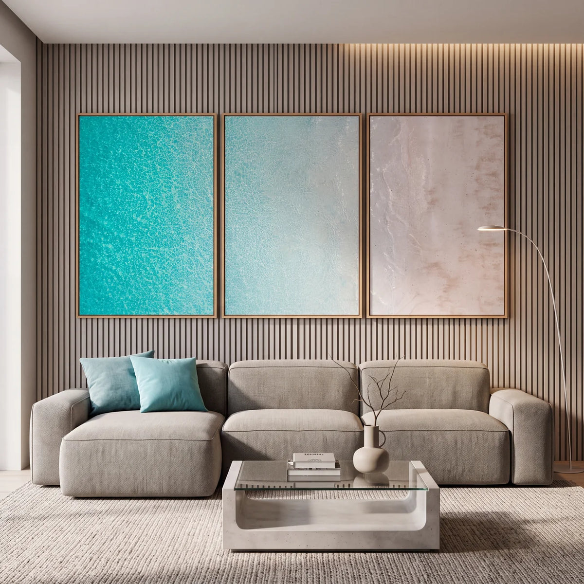 Quadro Decorativo Encontro Turquesa