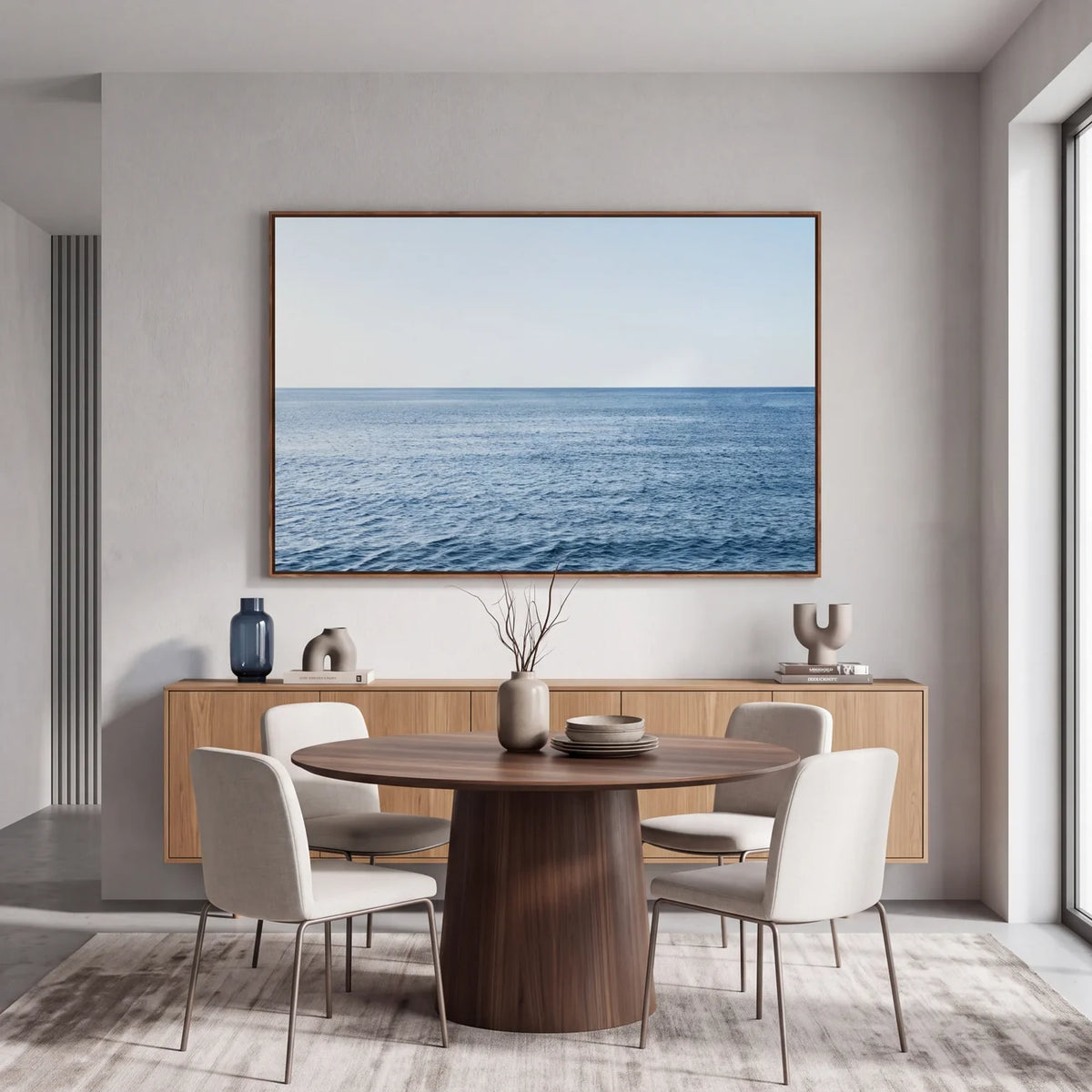 Quadro Decorativo Horizonte Azul Sereno