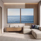 Quadro Decorativo Horizonte Azul Sereno
