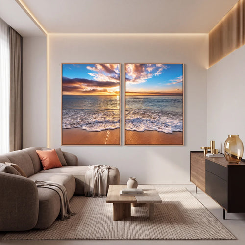 Quadro Decorativo Amanhecer Dourado