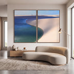 Quadro Decorativo Lagoa entre Dunas