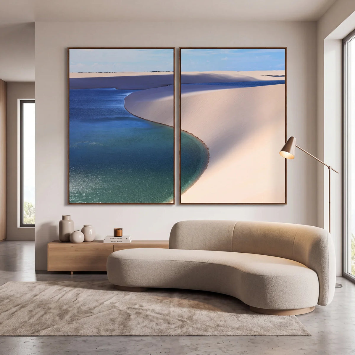 Quadro Decorativo Lagoa entre Dunas