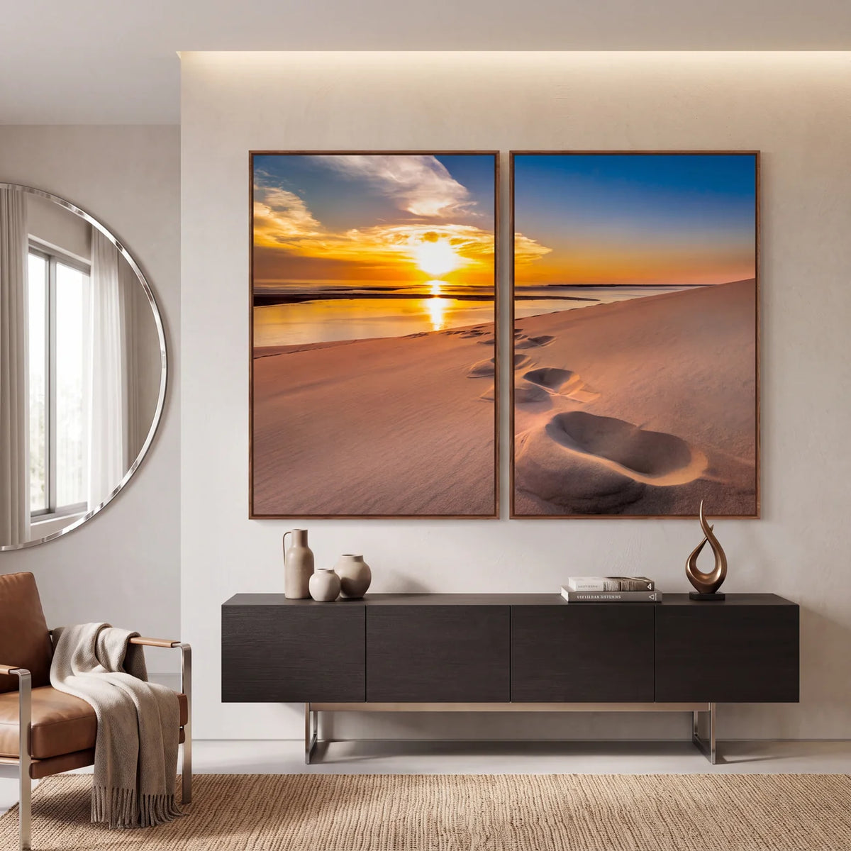Quadro Decorativo Dunas Douradas