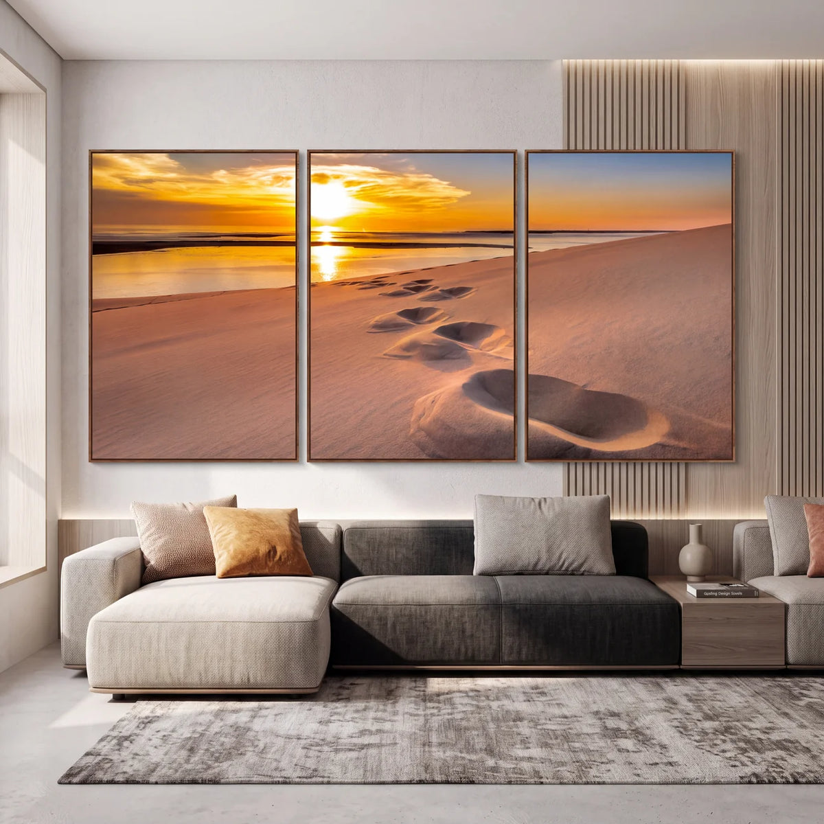 Quadro Decorativo Dunas Douradas