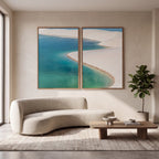Quadro Decorativo Curva Turquesa