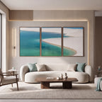 Quadro Decorativo Curva Turquesa