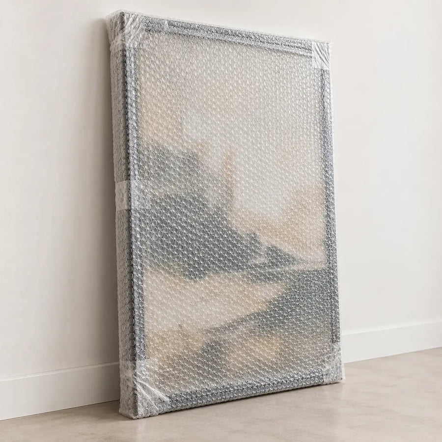 Quadro no plastico bolha